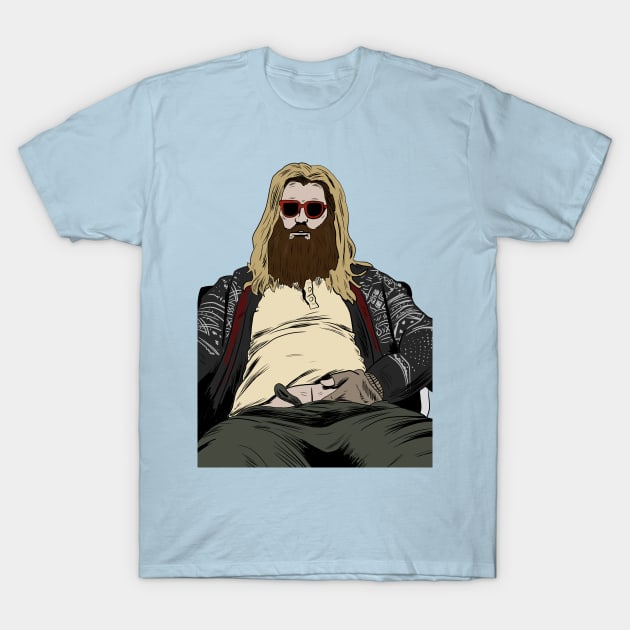 Fat Thor T-Shirt by Black Snow Comics